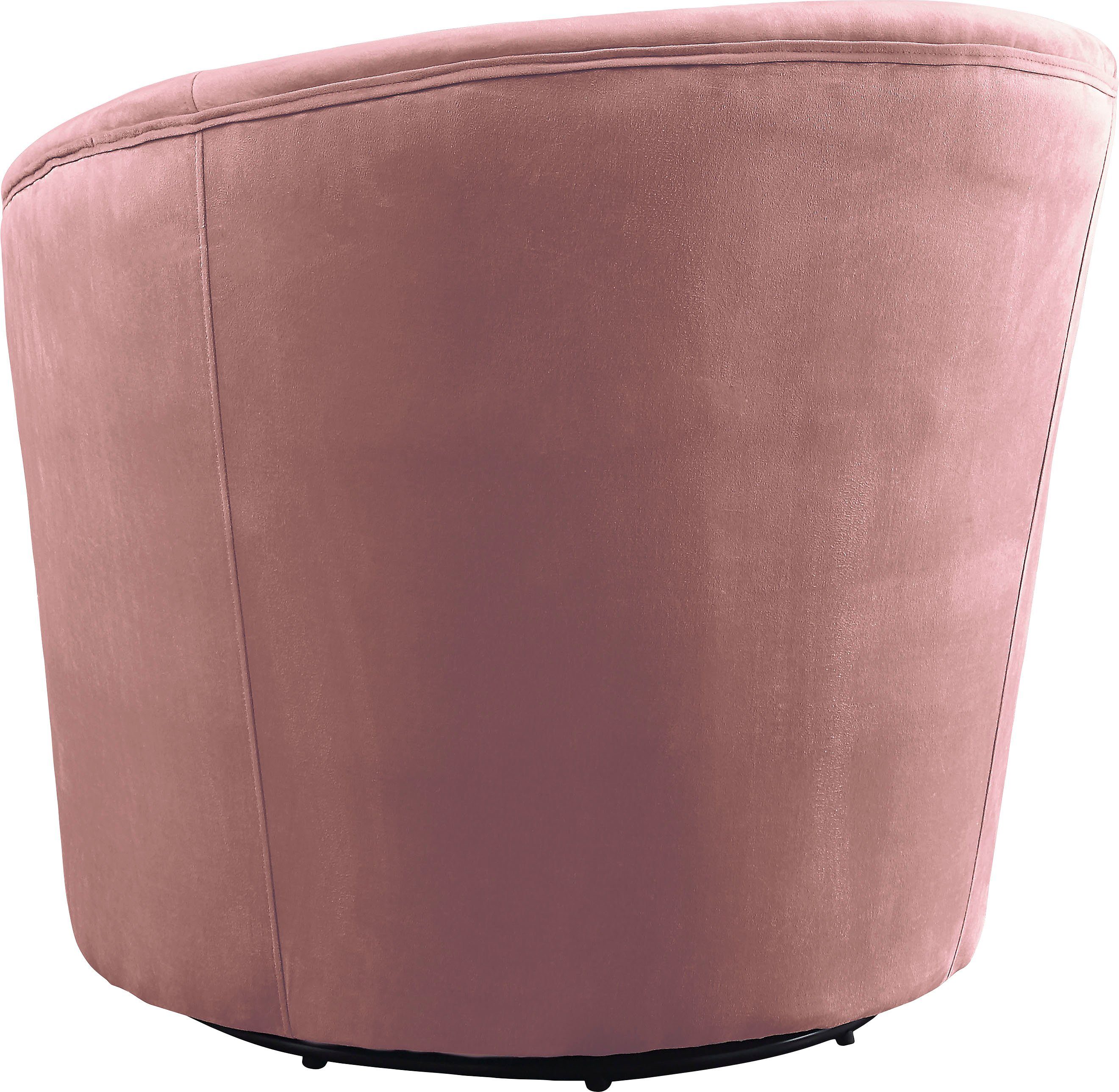 ATLANTIC home collection Drehsessel Colin, 360Â° frei drehend, in Samtveloursbezug, inkl. Zierkissen