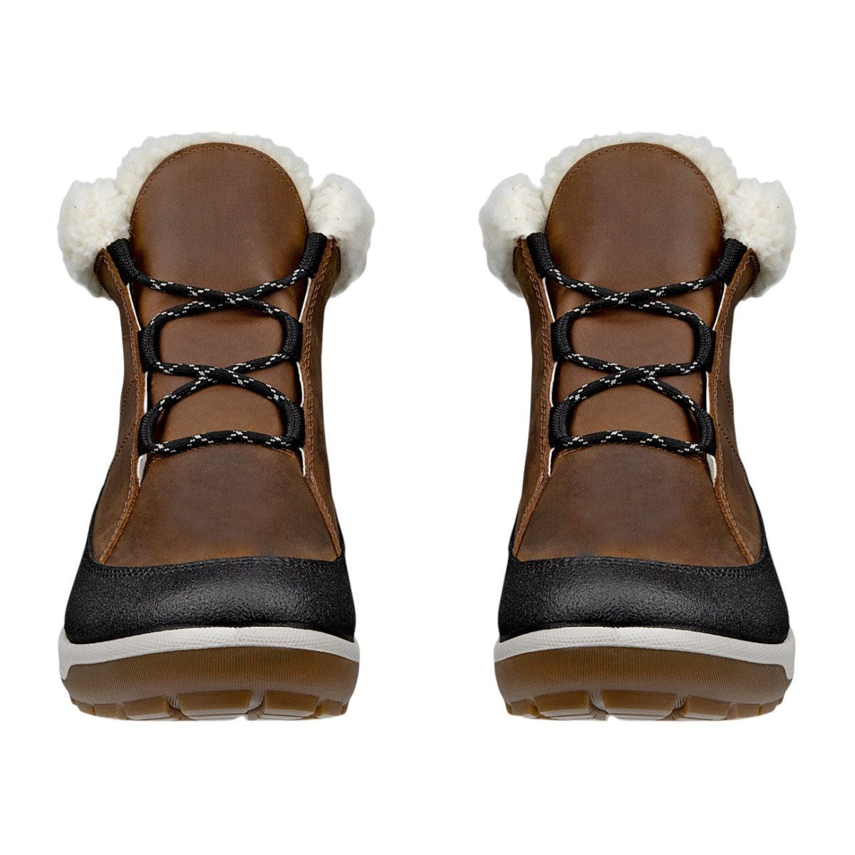 Ecco Stiefelette Trace Lite (Nubukleder, wasserdicht) braun/schwarz Damen Wanderschuh