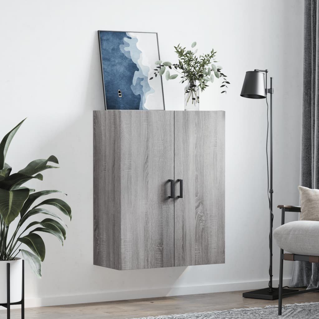 vidaXL Hängeschrank Wandschrank Grau Sonoma 69,5x34x90 günstig online kaufen