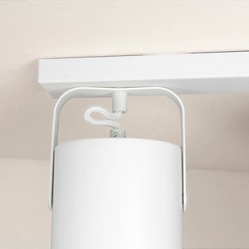 Licht-Erlebnisse Deckenstrahler BLITZ, ohne Leuchtmittel, Deckenleuchte Weiß lang modern Deckenstrahler Spot Wohnzimmer Lampe