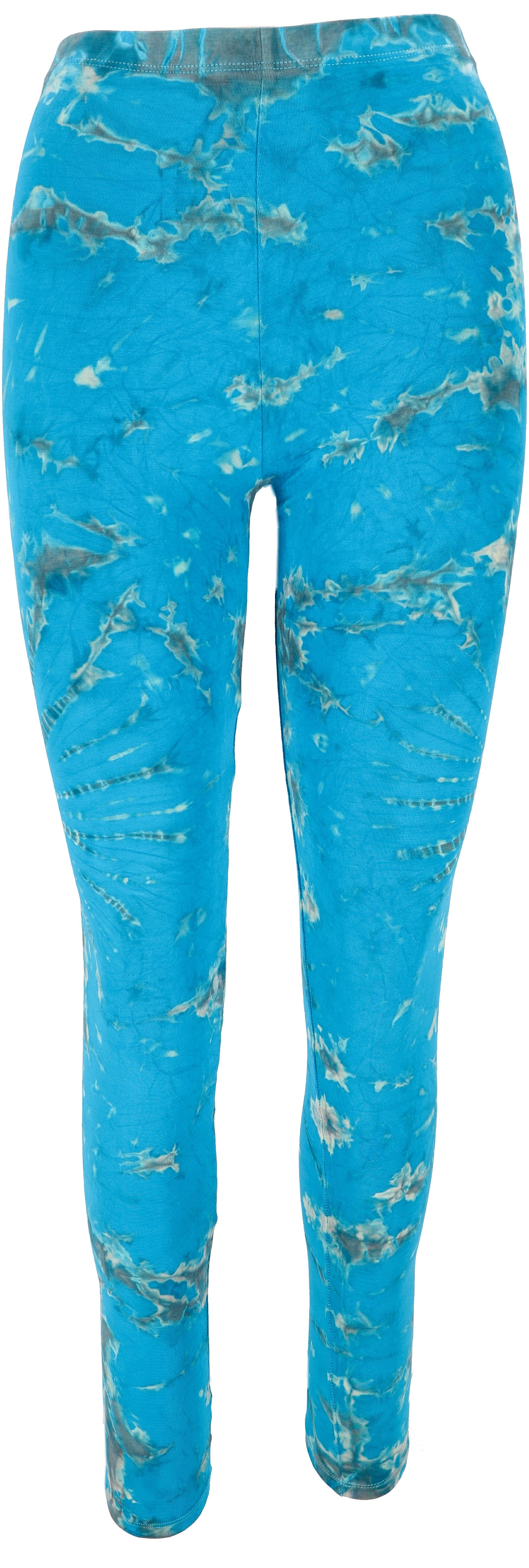 Guru-Shop Hose & Shorts Unikat Batik Damen Leggings, Stretch Hose für.. alternative Bekleidung