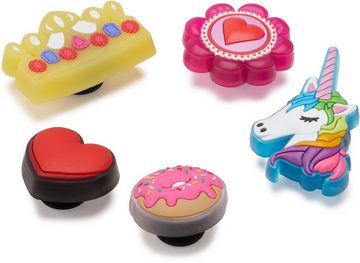 Crocs Schuhanstecker Jibbitz™ Lights Up Pink Girly Girl (Set, 5-tlg., Kein Spielzeug. Nicht für Kinder unter 3 Jahren geeignet), mit Blinkfunktion