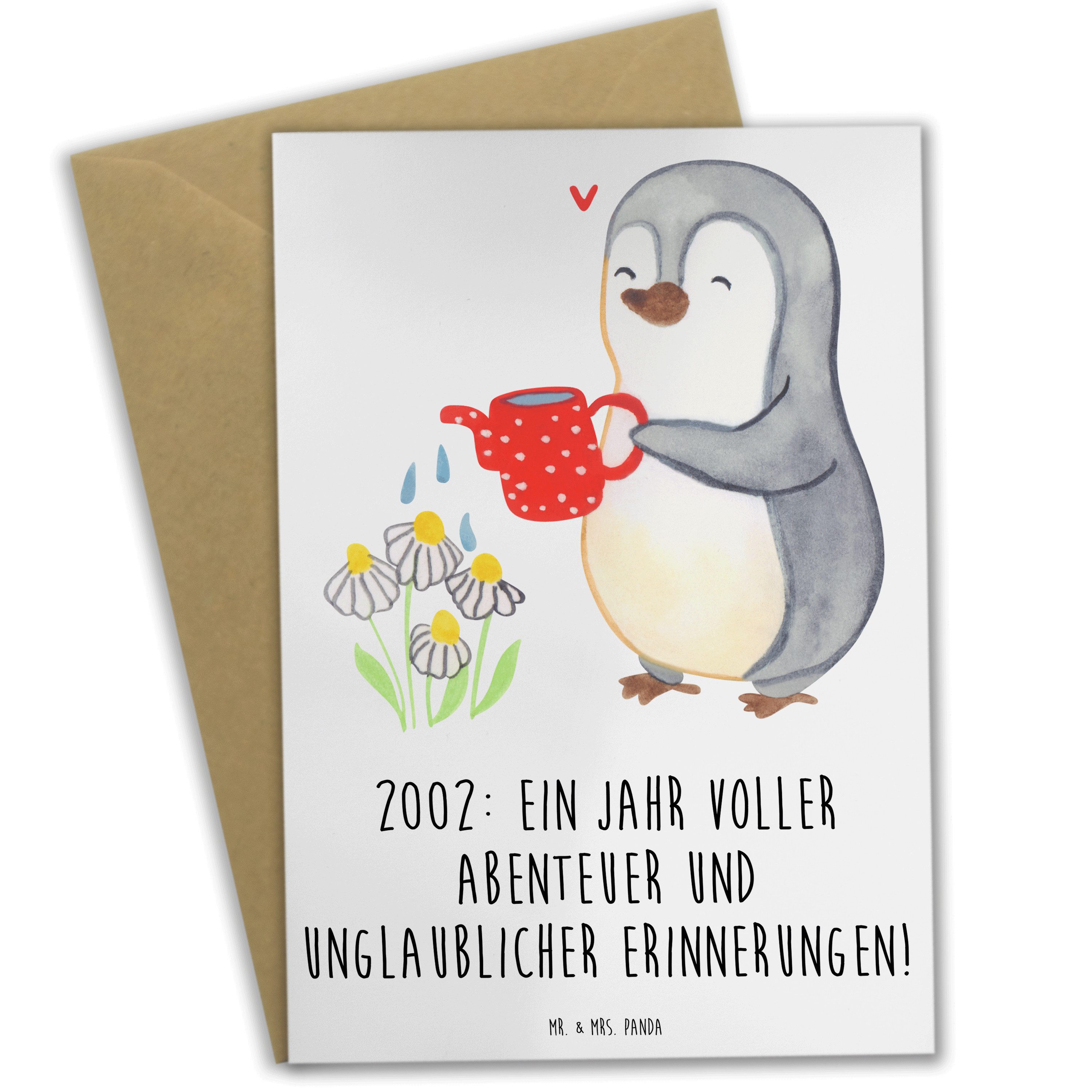 Grußkarte 2002 Geburtstag Abenteuer - Weiß - Geschenk, persönliche Erfolge, 21.