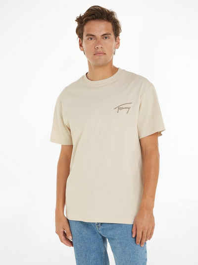 Tommy Jeans T-Shirt TJM REG SIGNATURE TEE EXT mit aufgesticktem Signatur-Logo