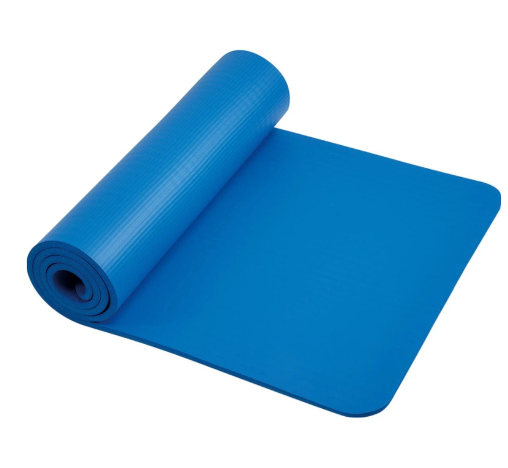 Deuser-Sports Yogamatte Fitness Matte Fitnessmatte Isomatte Yoga Pilates blau, Dämpfend und wärmeisolierend - 182 x 61 x 1,0 cm - Das Original
