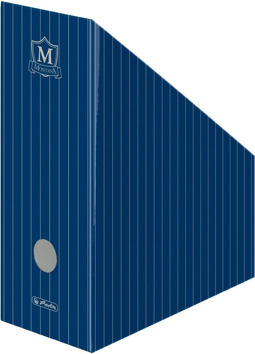 Herlitz Stehsammler Stehsammler A4-C4 Wellpappe breit blau Montana IV (50 Stück)