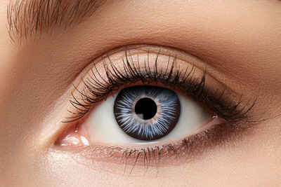 Eyecatcher Jahreslinsen Tone Kontaktlinsen Farblinsen 07 blau weiße Augen