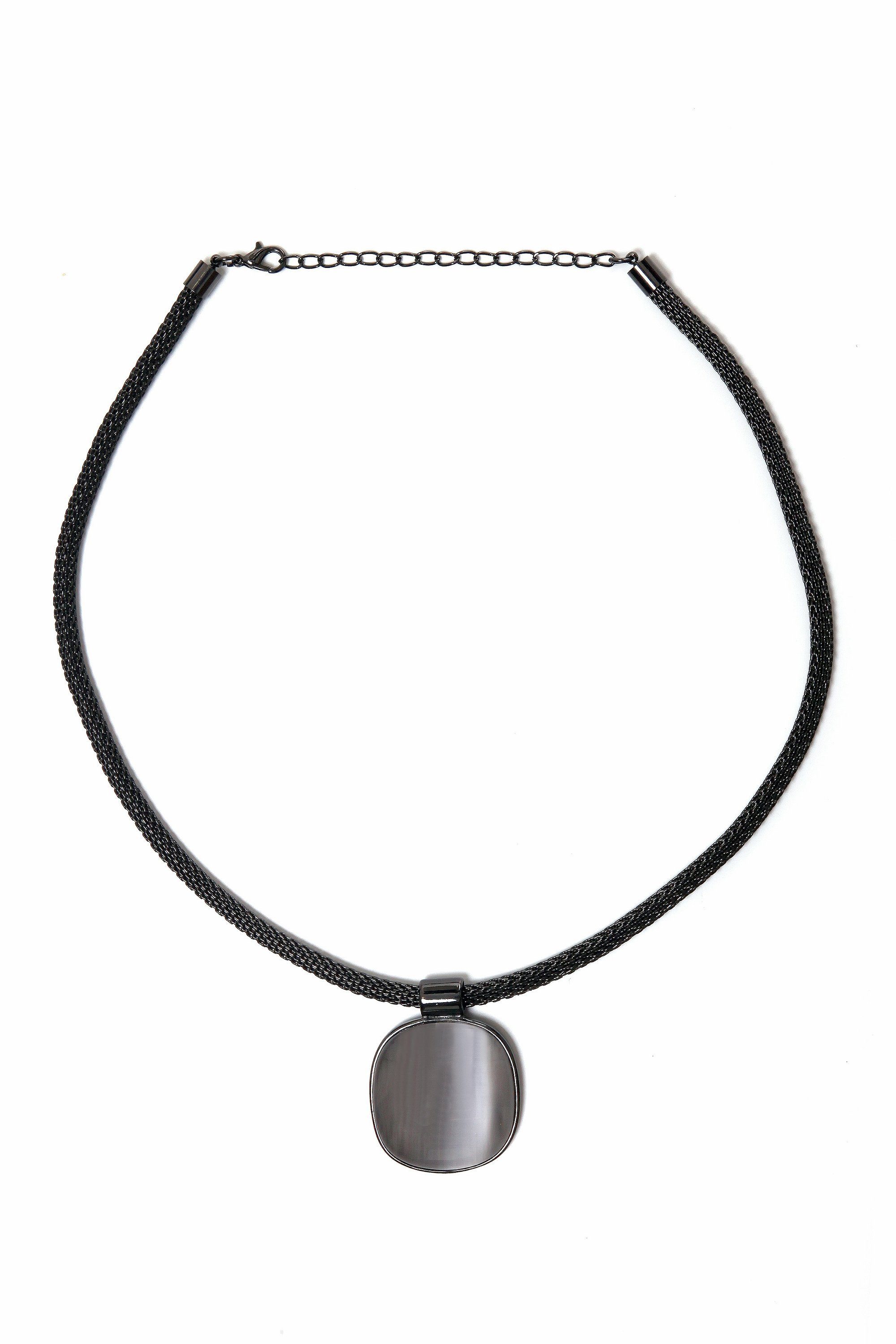 COLLEZIONE ALESSANDRO Kette mit Anhänger Eva, mit Glasstein in cateye Optik