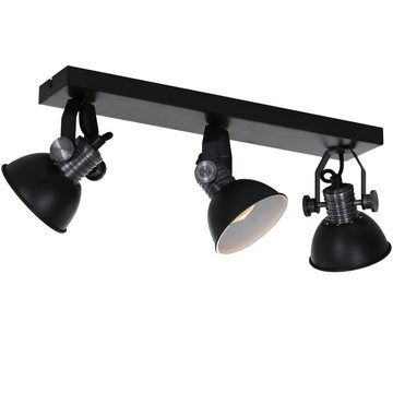 Steinhauer LIGHTING LED Deckenleuchte, LED Decken Leuchte schwarz weiß Lampe Wohn Zimmer Beleuchtung