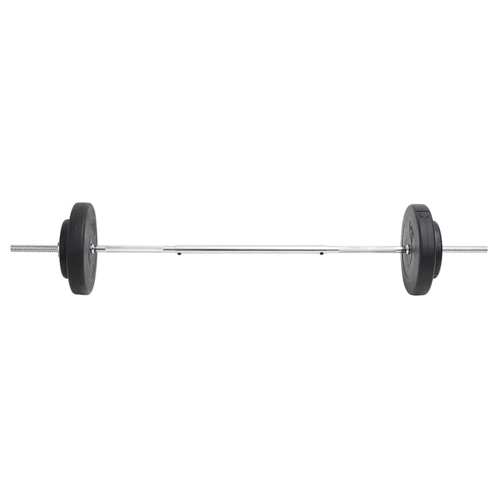 vidaXL Langhantel Langhantel mit Gewichten Set 30 kg