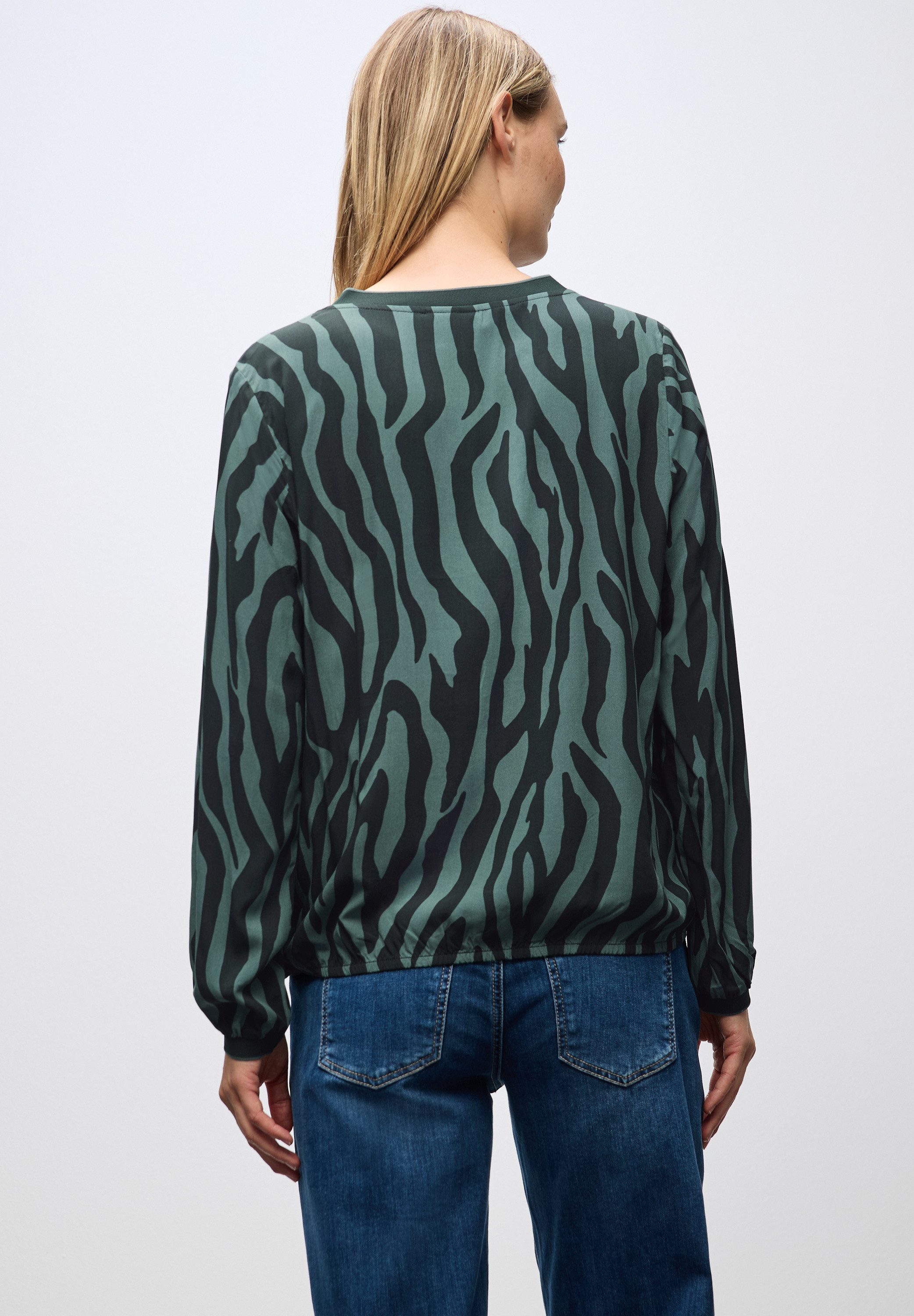 STREET ONE Langarmbluse mit All-Over Print günstig online kaufen