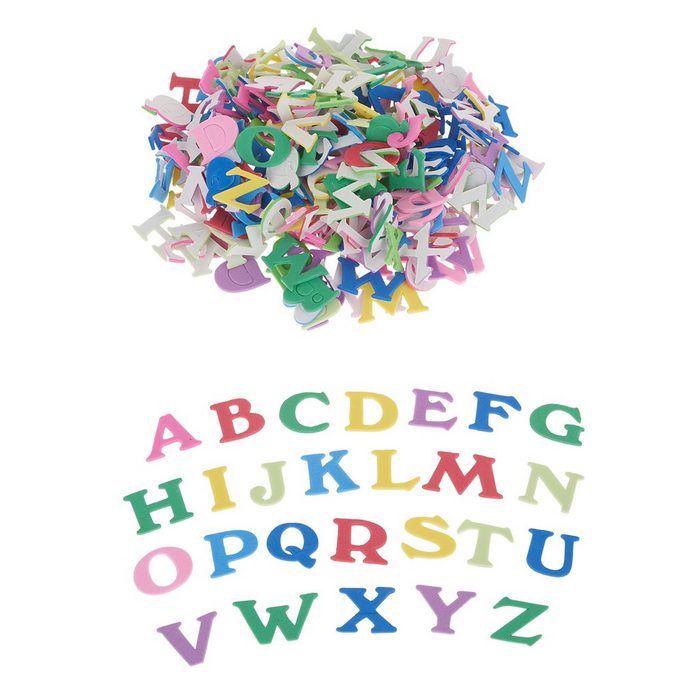VBS XXL Deko-Buchstaben Moosgummi Buchstaben (200 St) 200 Stück