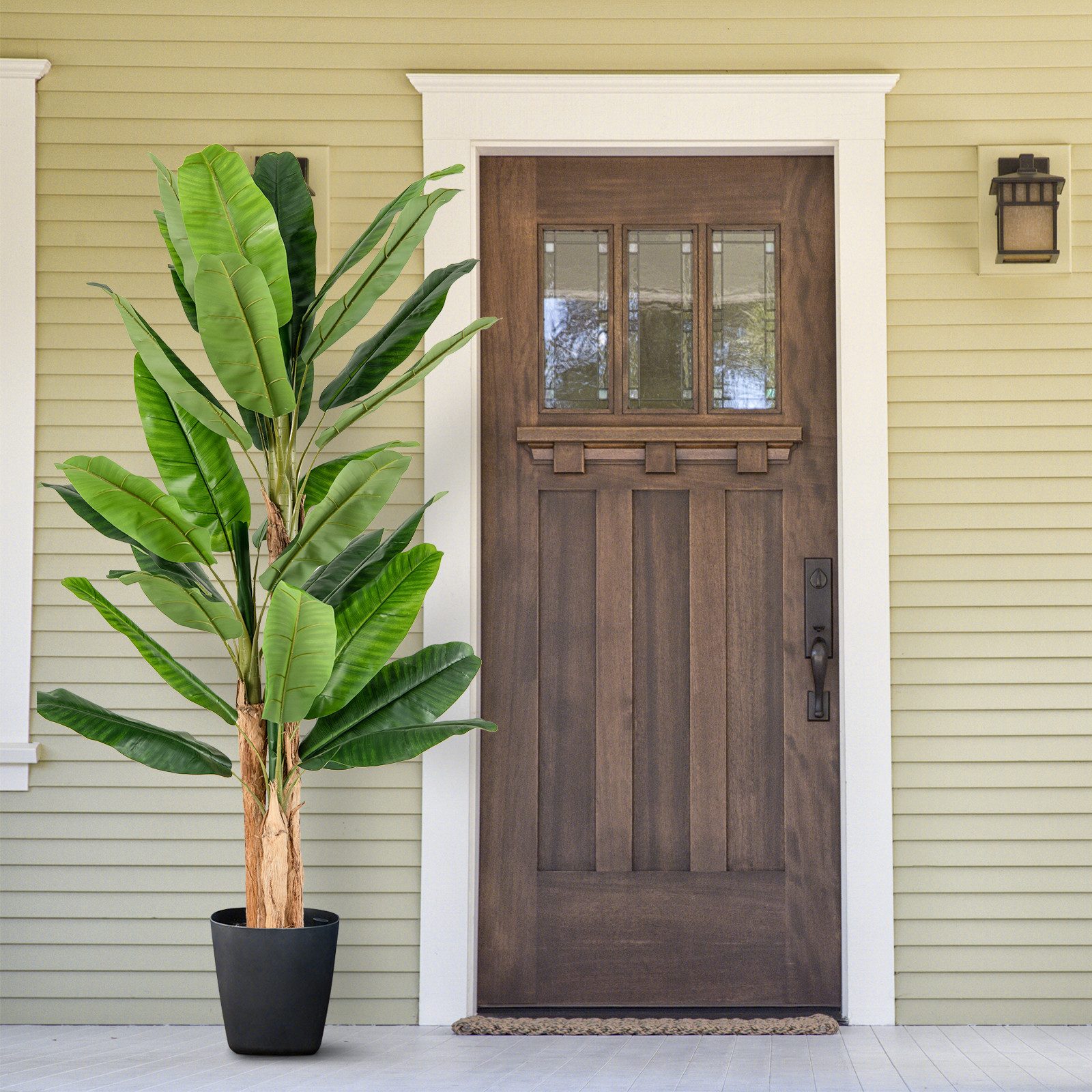 Kunstpflanze Bananenbaum, KOMFOTTEU, Höhe 195 cm, günstig online kaufen