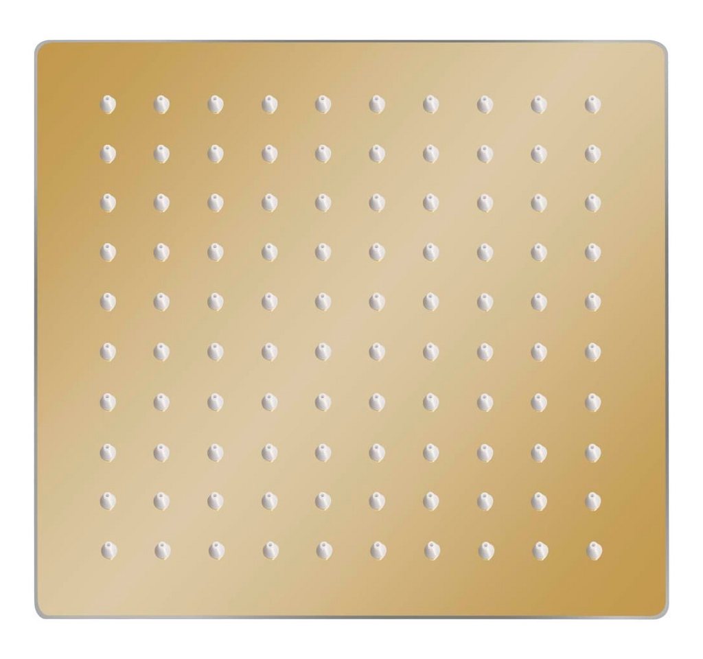 Thumbnail - vidaXL Regenduschkopf Regenbrause Edelstahl 20x20 cm Quadrat Golden, (1-tlg)