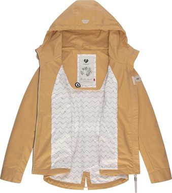 Ragwear Outdoorjacke Monade Übergang stylische Übergangsjacke mit großer Kapuze