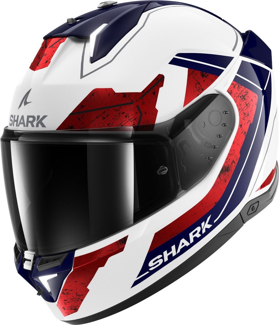 Shark Motorradhelm Skwal i3 Rhad Helm, Bluetooth, Sonnenvisier, Pinlock, Ratschenverschluss, ECE 22.06
