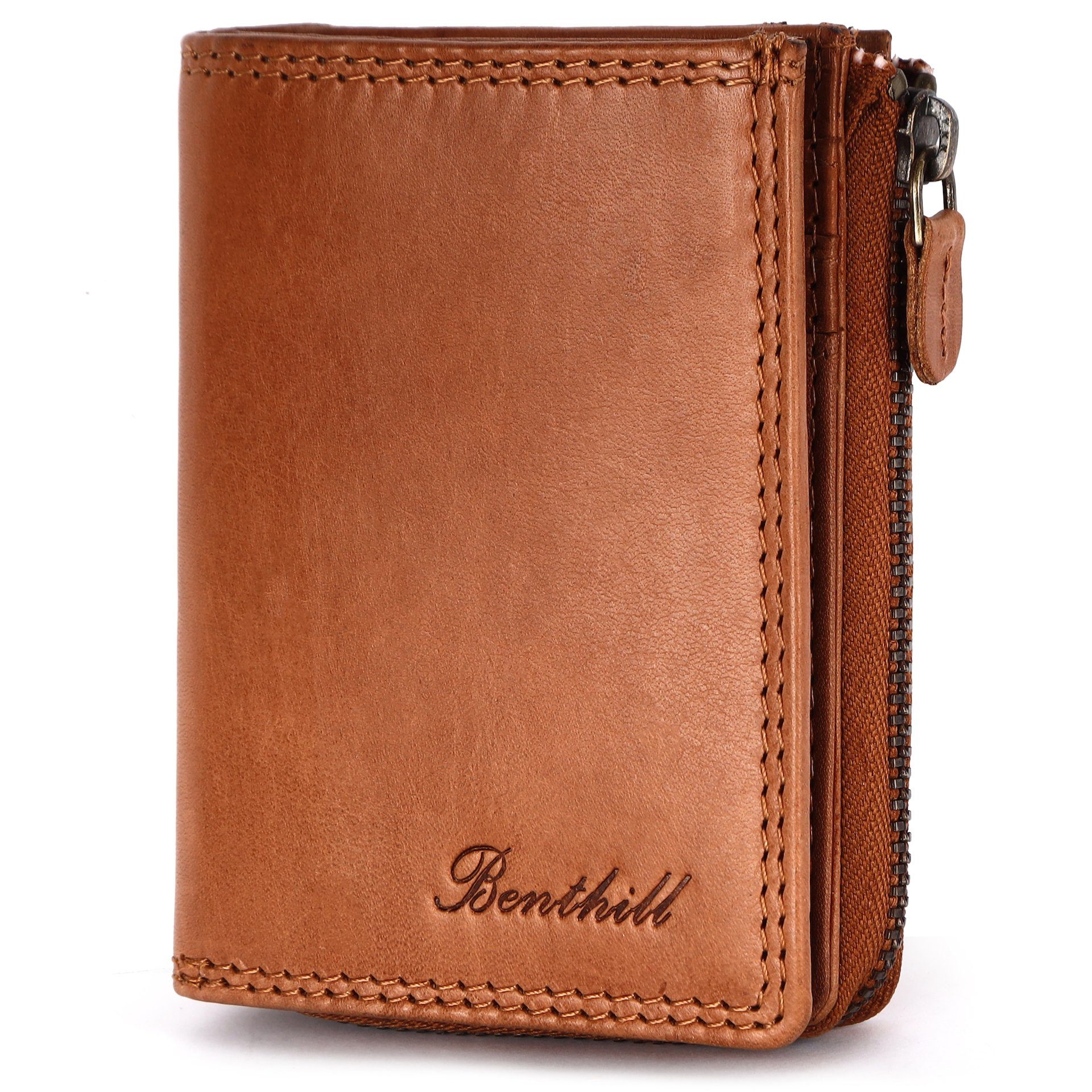 Geldbörse Klein Echt Leder RFID Damen & Herren Geldbeutel Slim-Wallet Portmonee
