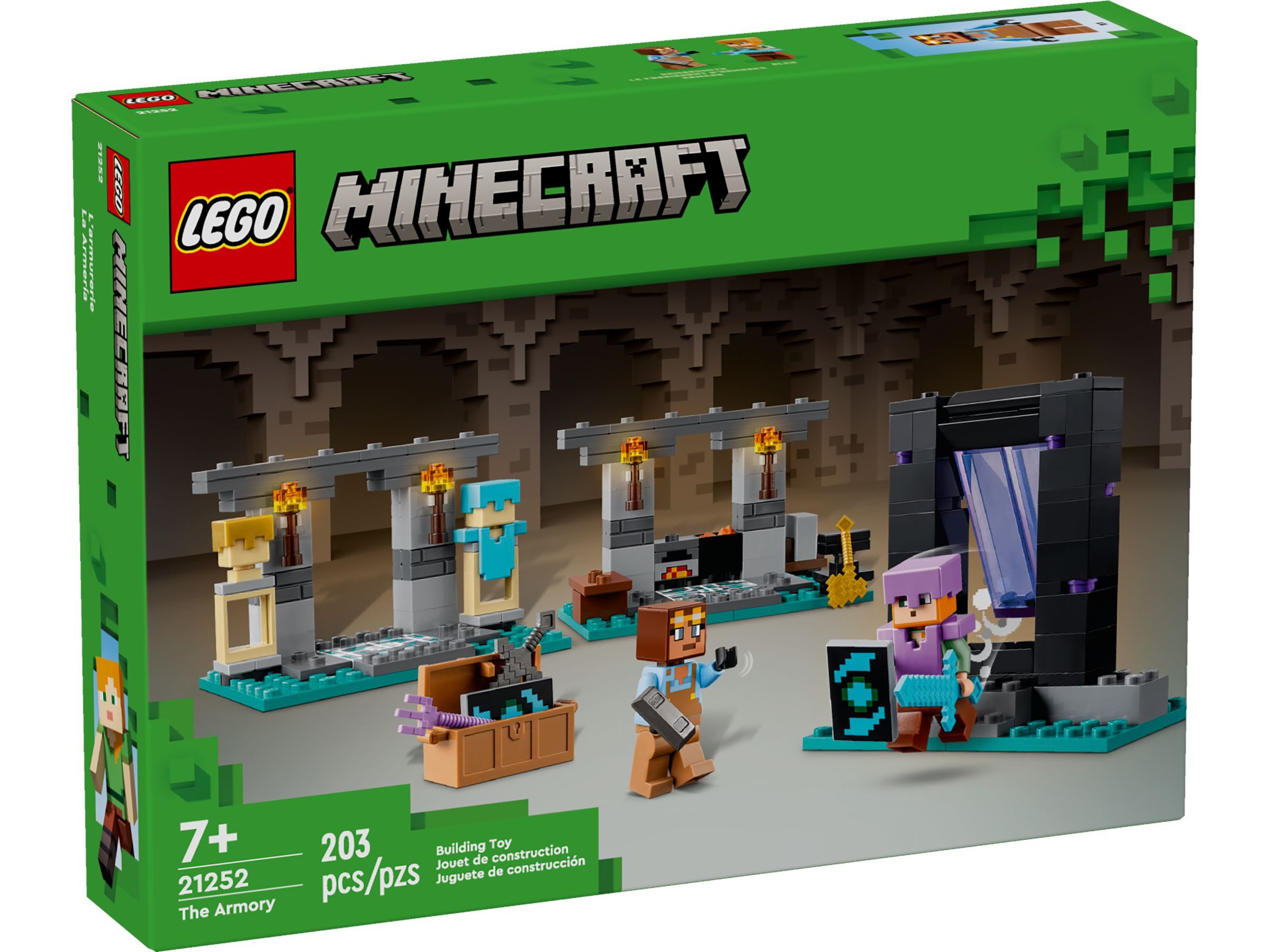 LEGO® Minecraft Die Waffenkammer - 21252 NEU! Teile 203x Spielbausteine