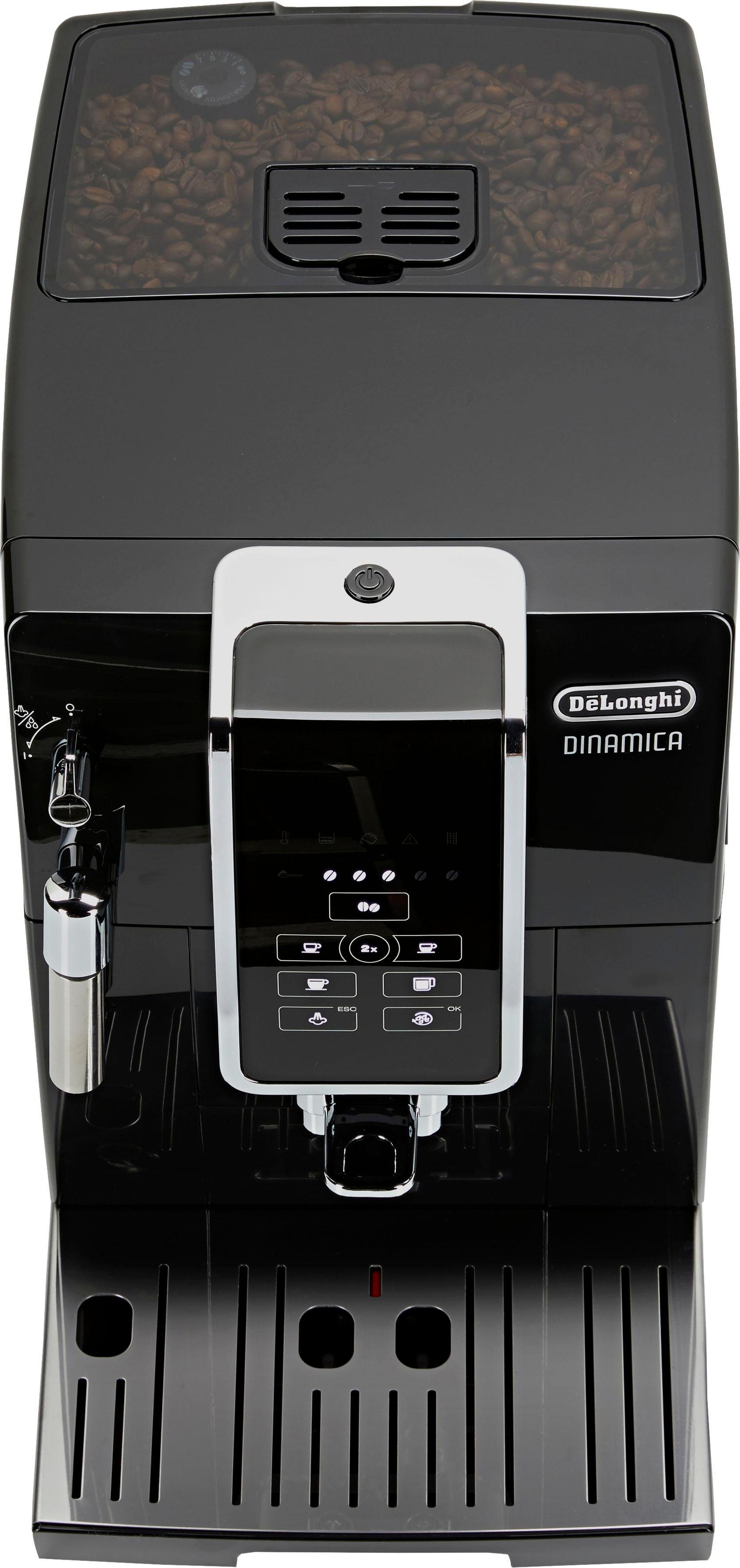 De'Longhi Kaffeevollautomat Dinamica ECAM358.15.B - Long Coffee Funktion für Filterkaffee, schwarz, Milchaufschäumdüse, 300 g Bohnenbehälter, automatische Reini – Bild 5 von 5