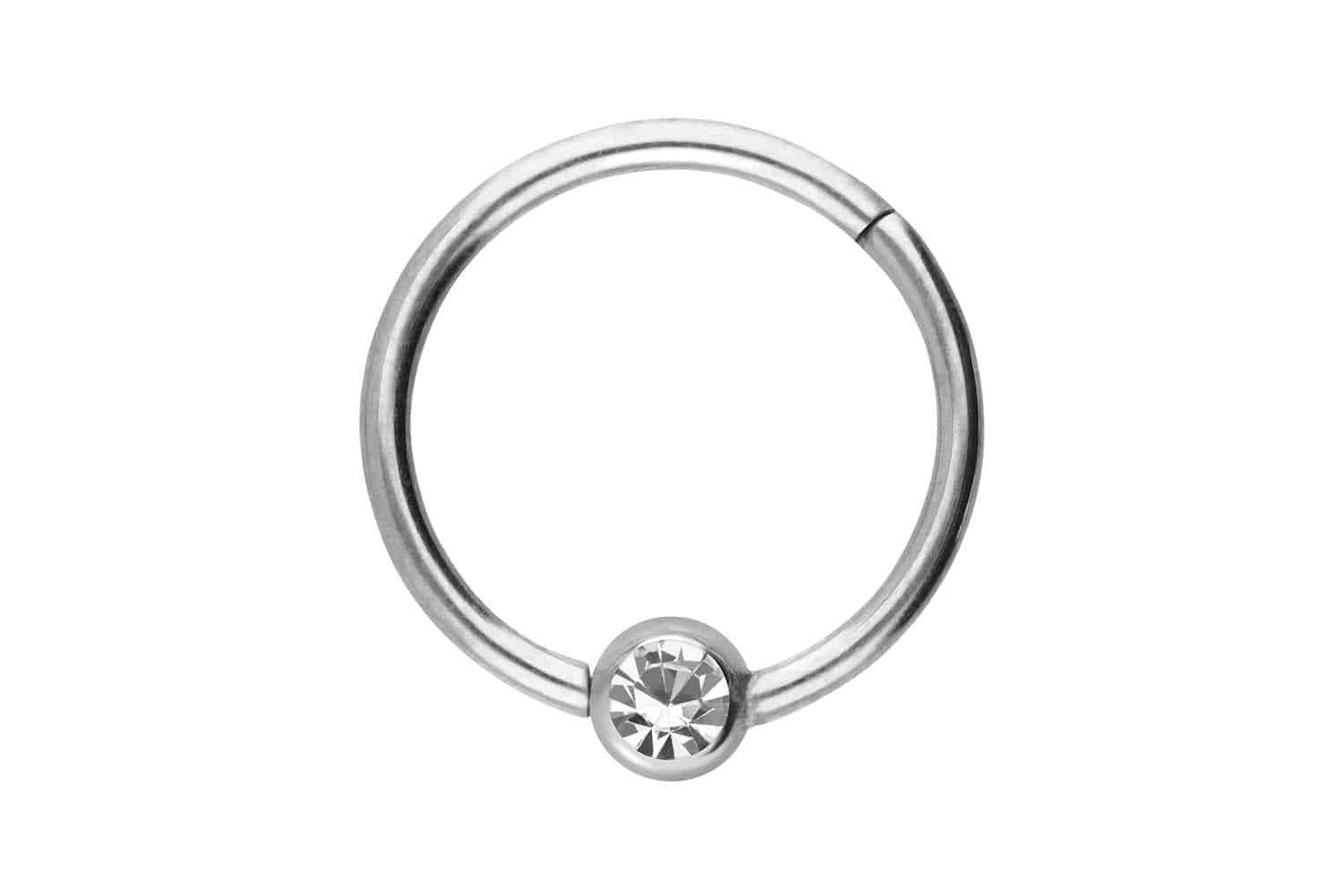 PIERCINGLINE Nasenpiercing Titan Segmentring Clicker KRISTALL Ohrpiercing S günstig online kaufen