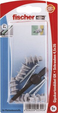 fischer Schrauben- und Dübel-Set Fischer Gipskartondübel GK S 22 mm - 5 Stück