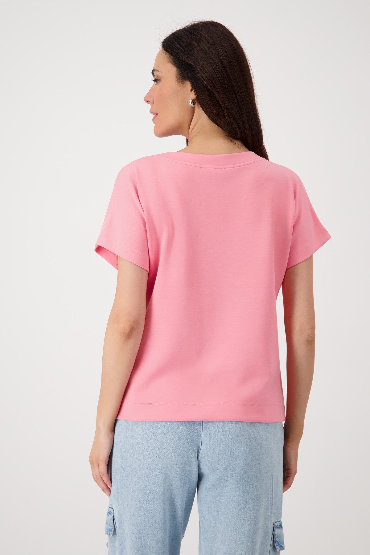 Monari Sweatshirt "Sweatshirt Basic Kette" mit Glitzertasche günstig online kaufen
