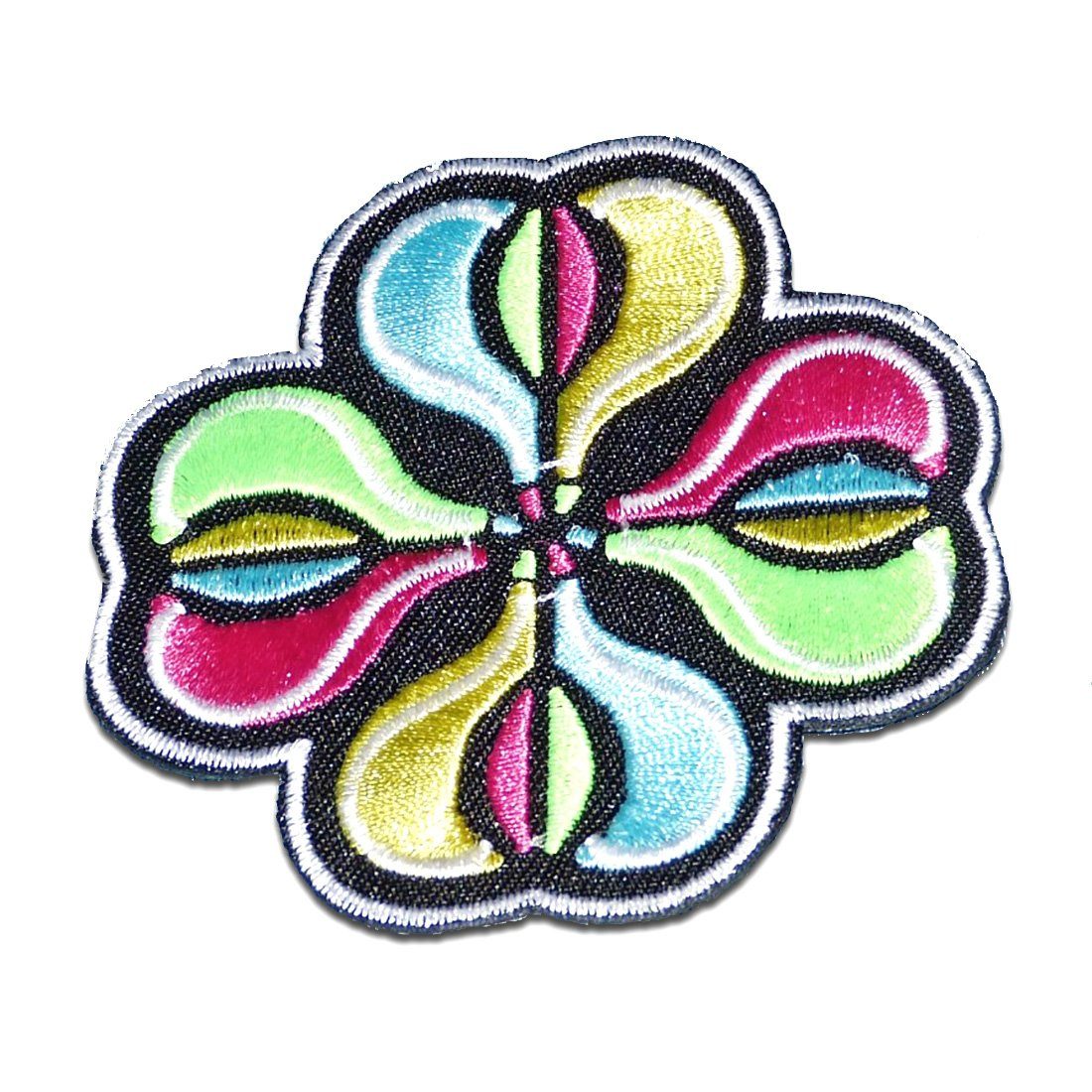 Catch the Patch Aufnäher Bügelbild, Aufbügler, Applikationen, Patches, Flicken, zum aufbügeln, Polyester, Blume - Größe: 7.3 x 7.3 cm
