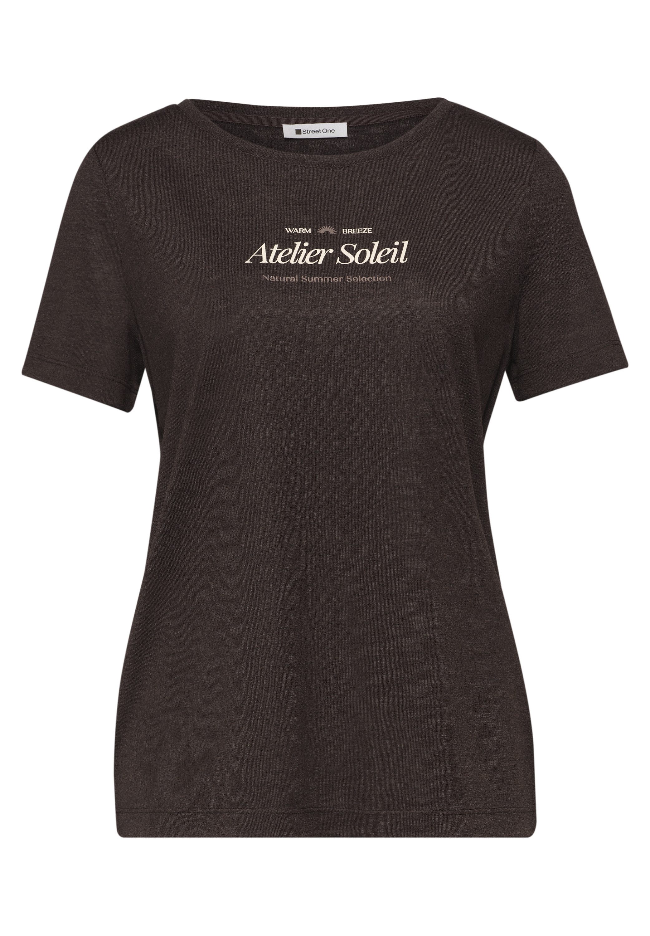 STREET ONE T-Shirt in Leinen-Optik – Bild 4 von 5