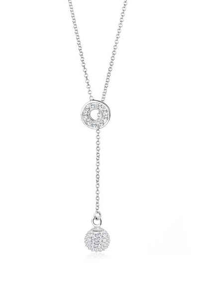 Elli Collierkettchen Y-Kette Kristalle 925 Sterling Silber