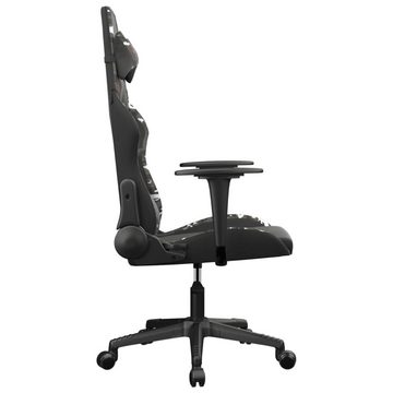 vidaXL Bürostuhl Gaming-Stuhl mit Massagefunktion Schwarz Tarnfarben Kunstleder