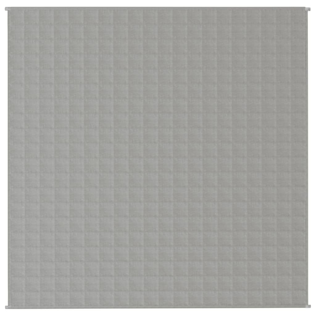 vidaXL Einziehdecke 200 x 200 cm Gewichtsdecke Grau 200x200 cm 13 kg Stoff Therapie Bettde
