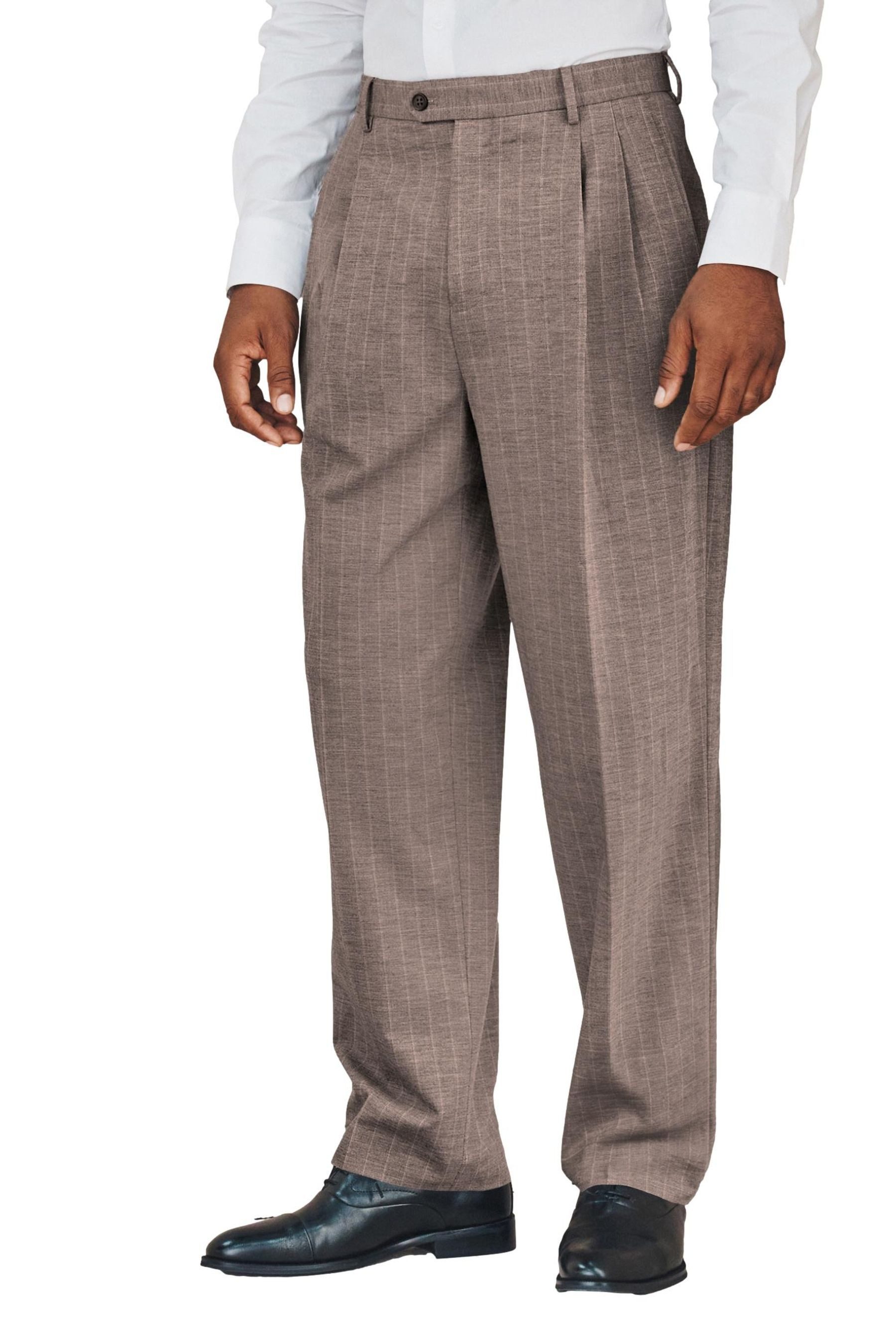 Next Anzughose Loose Fit Hose mit Streifen (1-tlg)