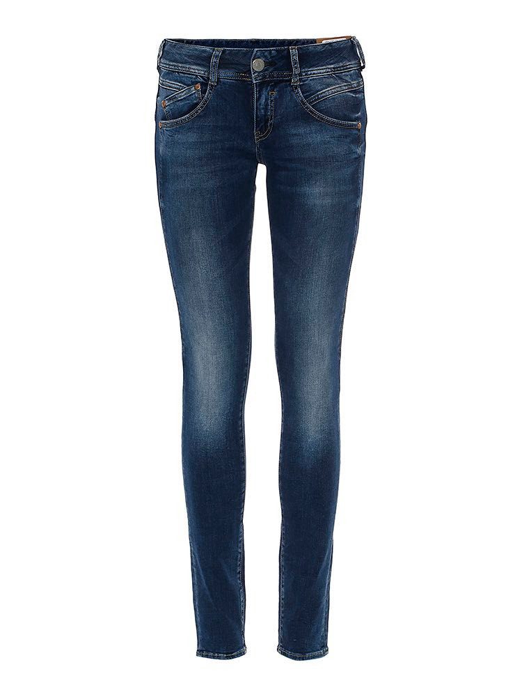 Herrlicher Skinny-fit-Jeans Gila Slim Jeans aus Reused Denim