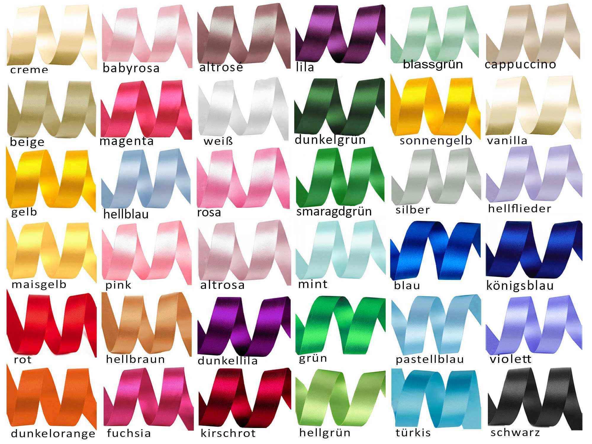 maDDma Geschenkband 20m Satinband beidseitig 24mm, Dekoband Geschenkband, smaragdgrün