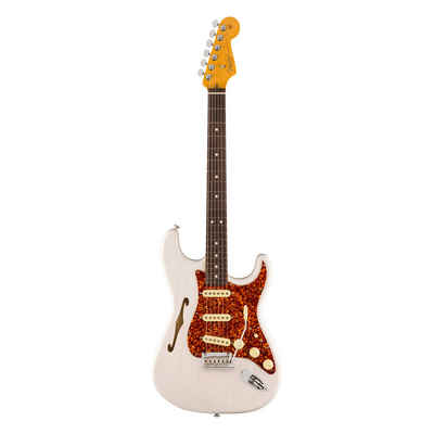 Fender E-Gitarre, American Professional II Stratocaster Thinline RW White Blonde - E-G