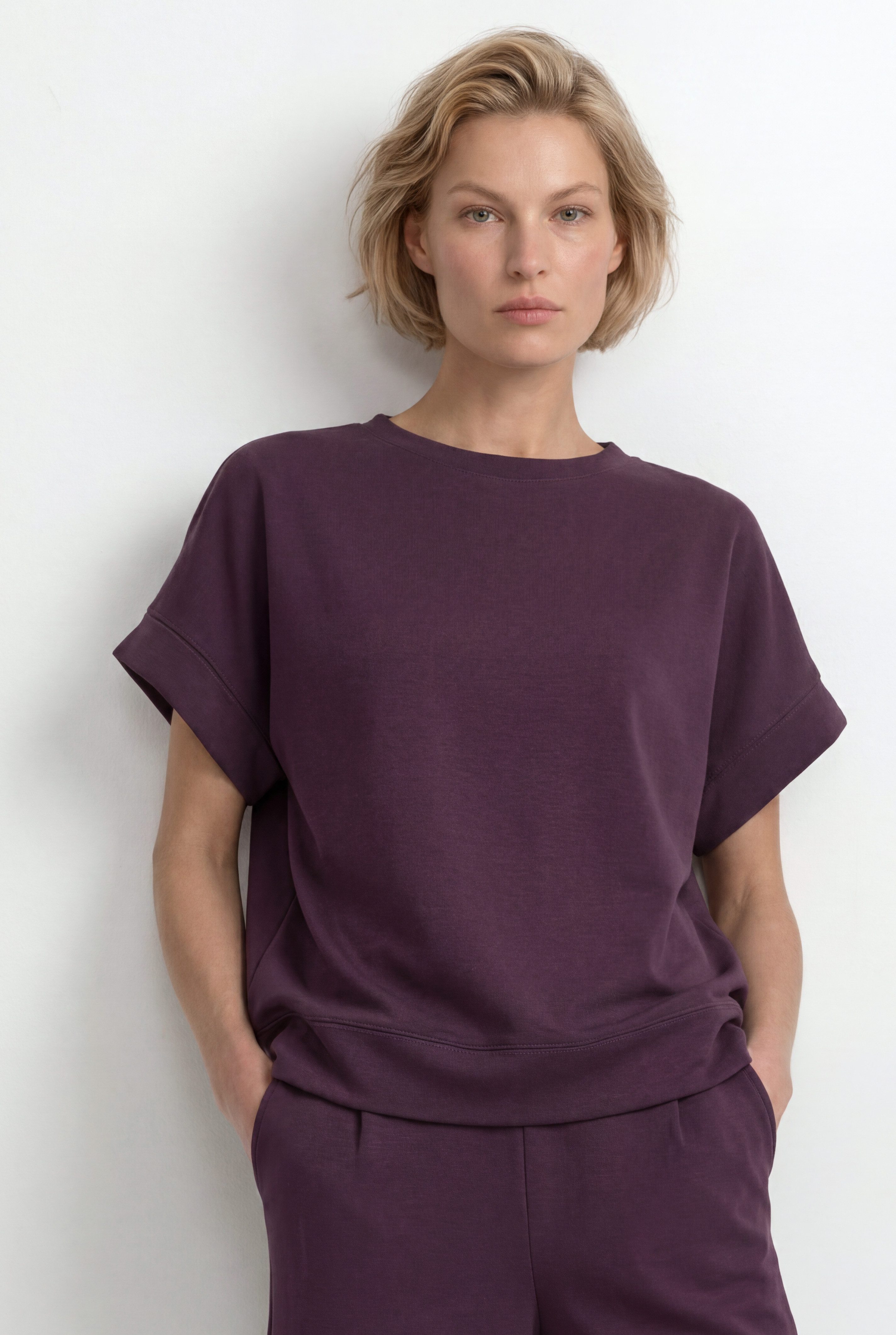 RICHROYAL Sweatshirt aus weicher, fester, gepeachter Qualität