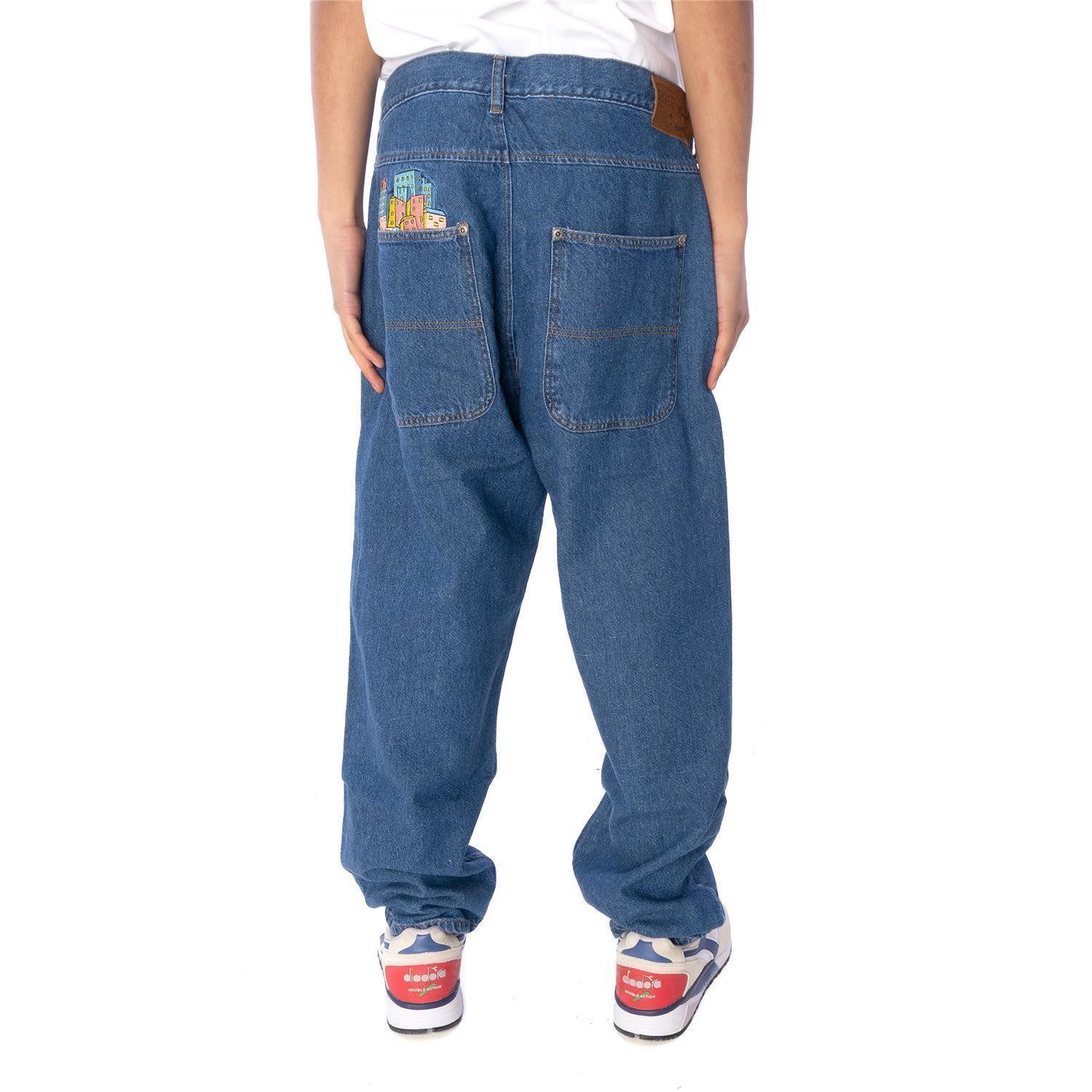 JACKER Loose-fit-Jeans Jeans Jacker City Tour Denim Baggy Kordelzug am Bund