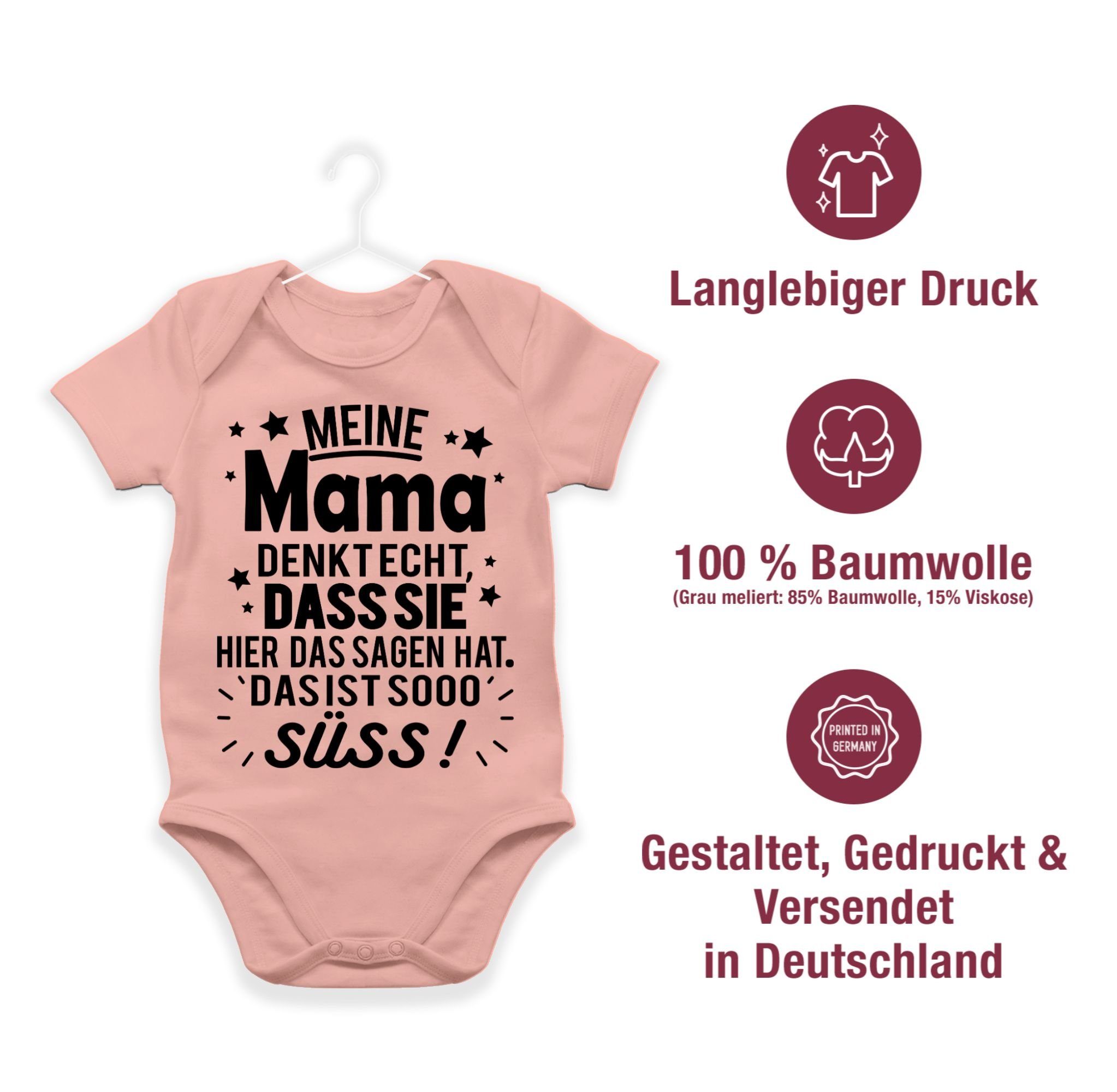 sooo Shirtracer süß! 2 Sprüche sie hier Das Shirtbody Sagen ist echt, hat. Baby Mama Meine dass das Babyrosa denkt