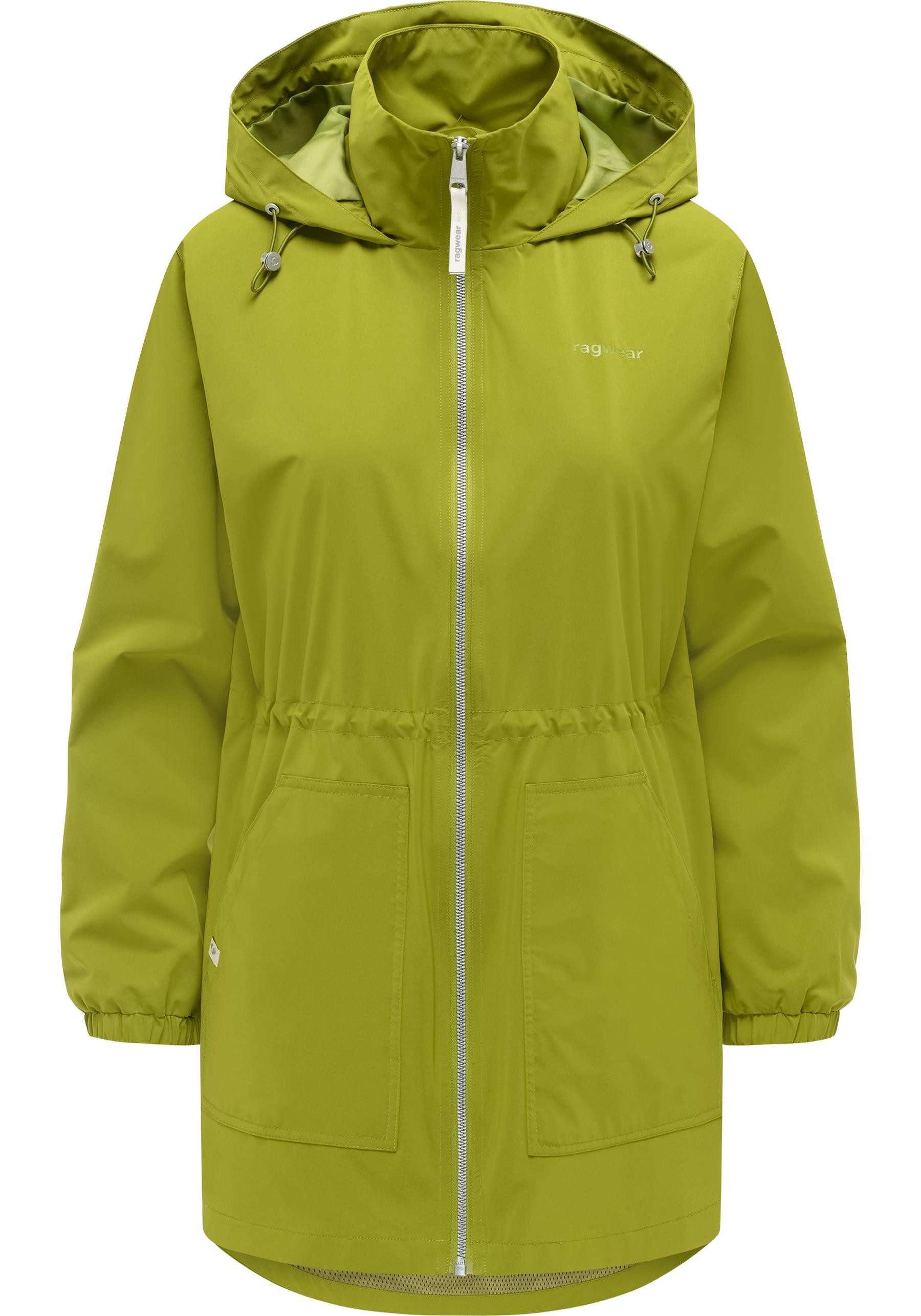 Ragwear Kurzmantel Brona Kurzer Damen Übergangsmantel mit Taillenzugband