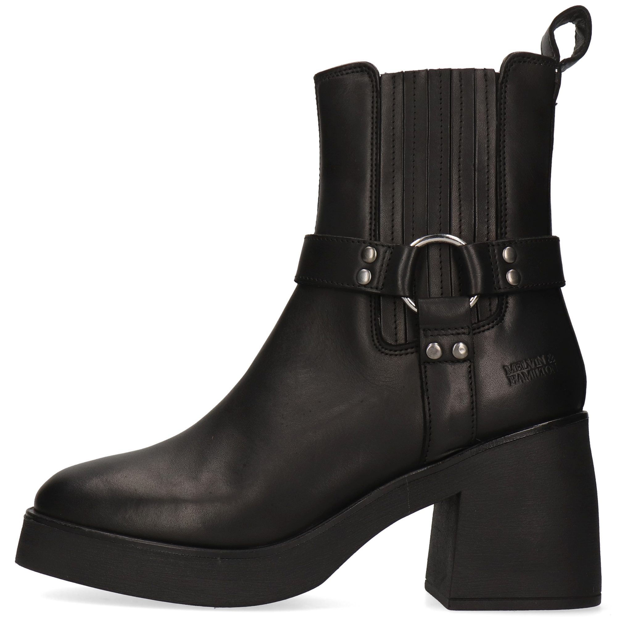 Melvin & Hamilton Paisley 5 Leder-Stiefeletten für Damen Stiefelette Block-Absatz, Echtes Leder