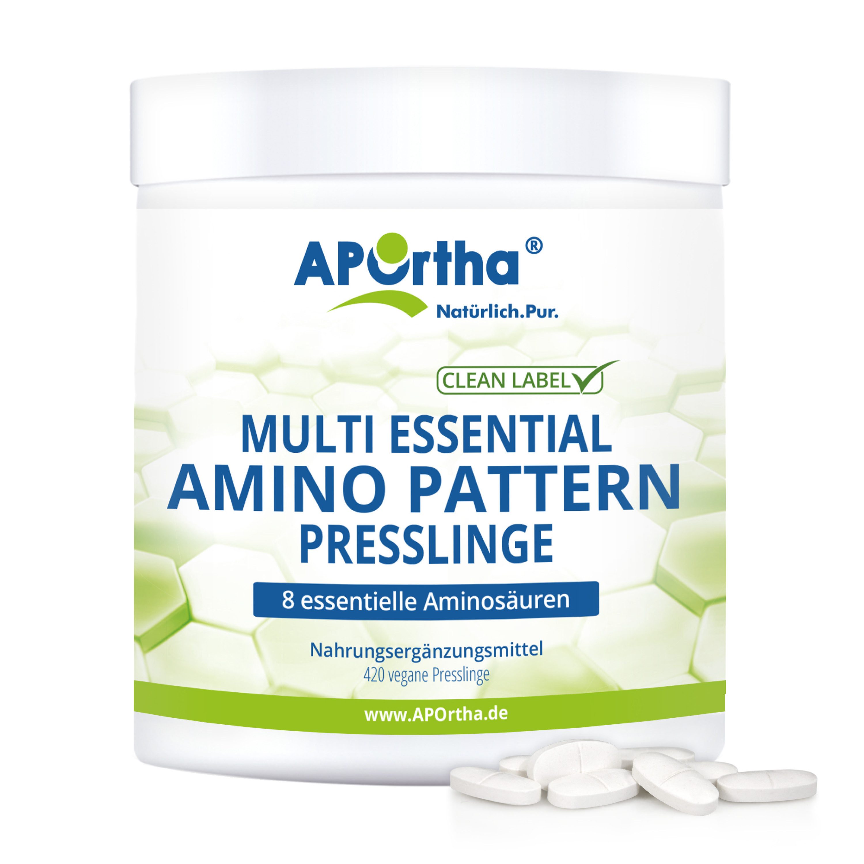 APOrtha® Amino Pattern Aminosäuren - 420 vegane Presslinge Tabletten