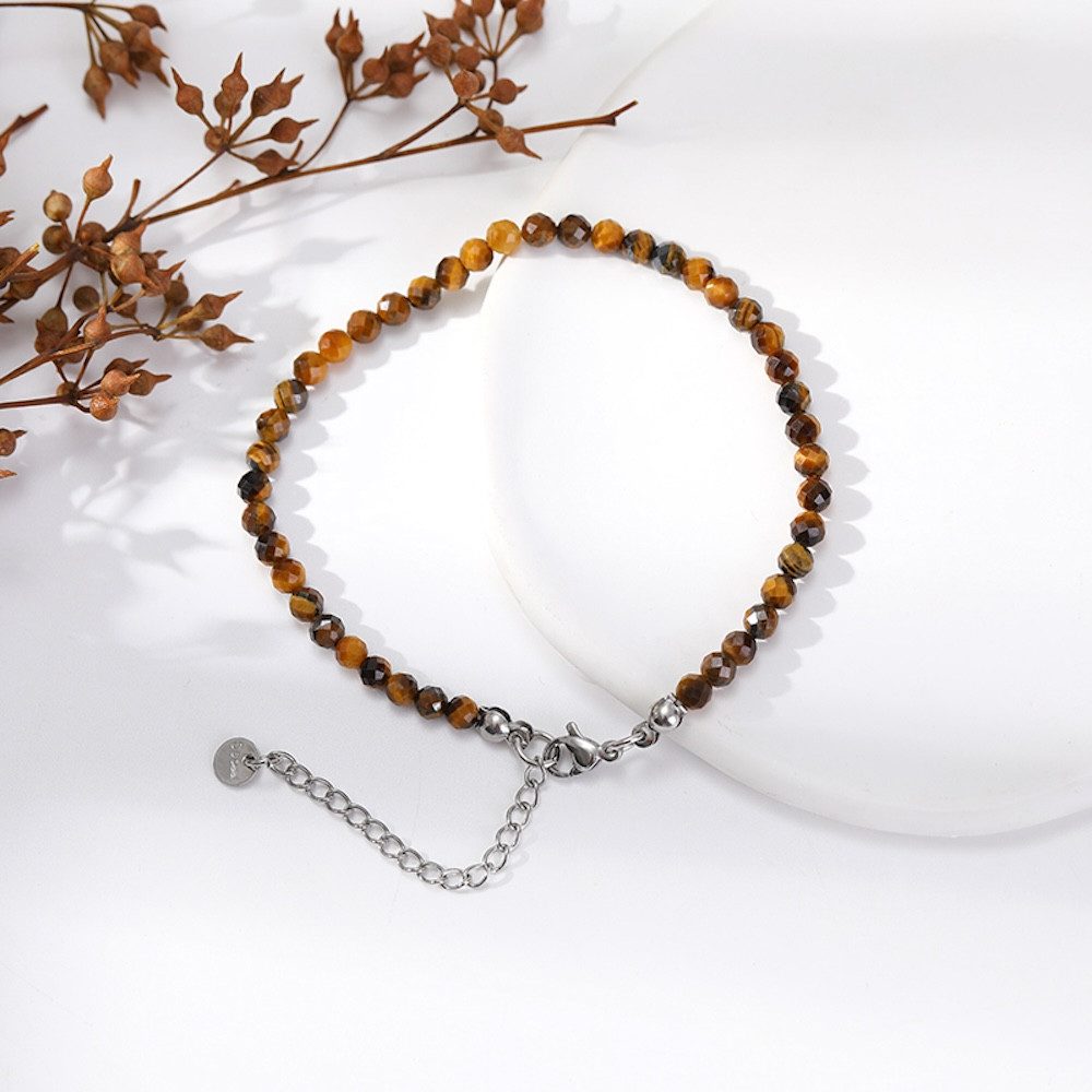 Kim Johanson Fußkette Naturstein Perlenfußkette (1-tlg), mit Edelstahlverschluss – Bild 3 von 4