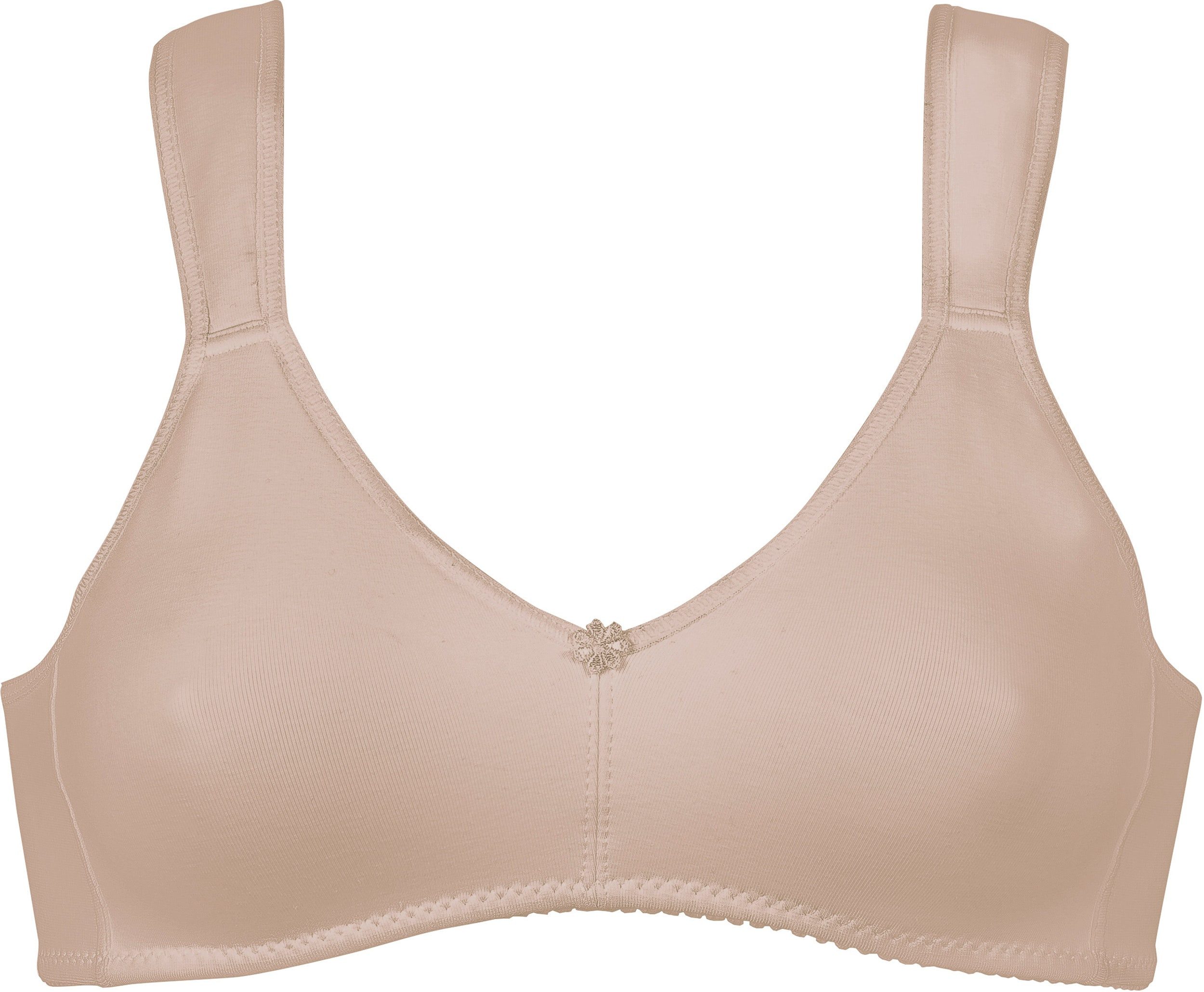 Naturana Bügelloser BH Athleisure (1-tlg) vorgeformte Cups, breite Träger, ohne Bügel, bequem, Baumwollmix