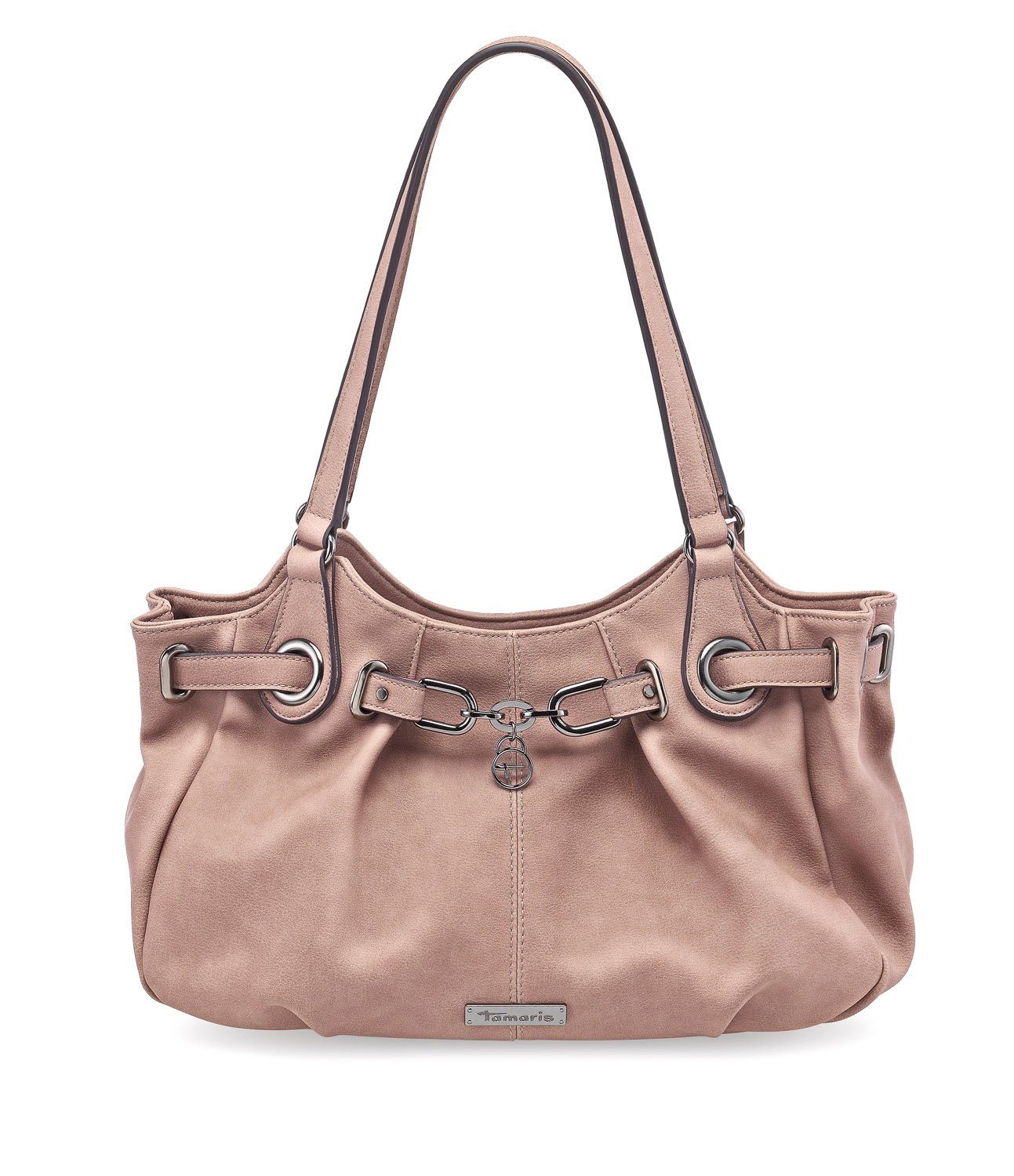 Shoulder mauve Bag Schultertasche (Set), Tamaris Handtasche Uda Damen Schultertasche Metallelemente