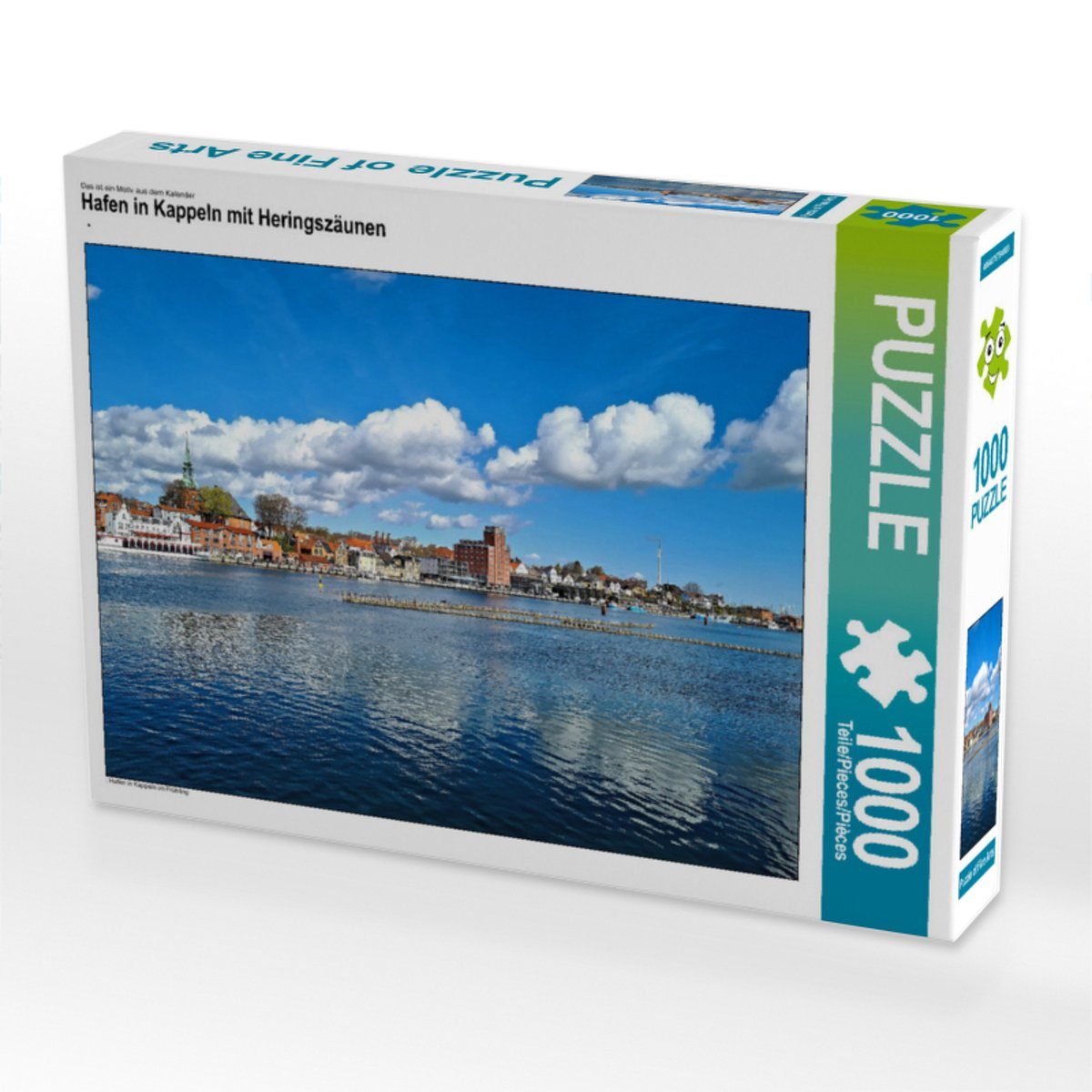 CALVENDO Puzzle CALVENDO Puzzle Hafen 1000 Foto-Puzzle 1000 64 cm Heringszäunen Bild in mit Lege-Größe x Fotine, Teile Puzzleteile Kappeln 48 von