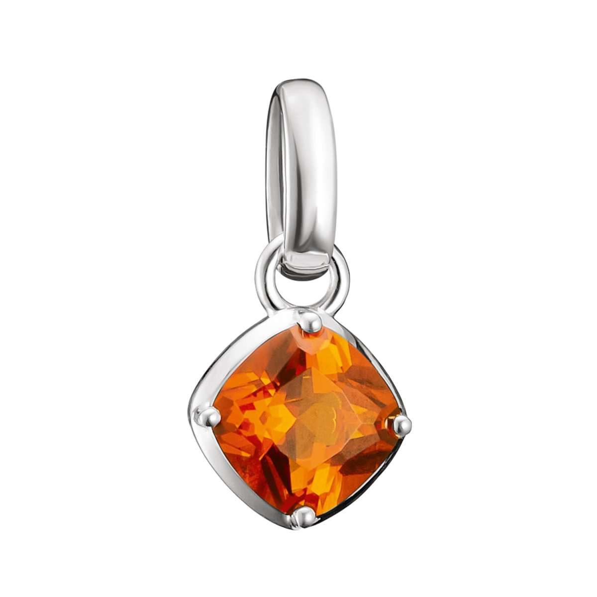 THOMAS SABO Charm Kugel CC1338-699-6, Anhänger Orange Connect Silber