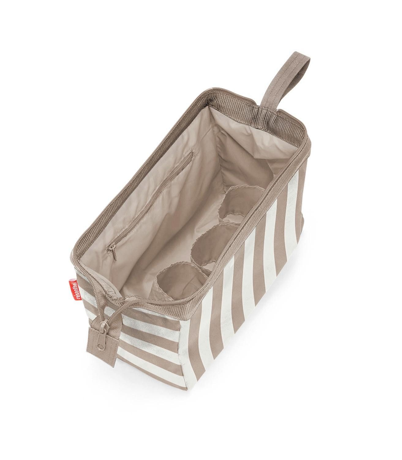 REISENTHEL® Kosmetiktasche TRAVELCOSMETIC, 4 Liter, Braun, Weiß, Polyester, Wasserabweisend