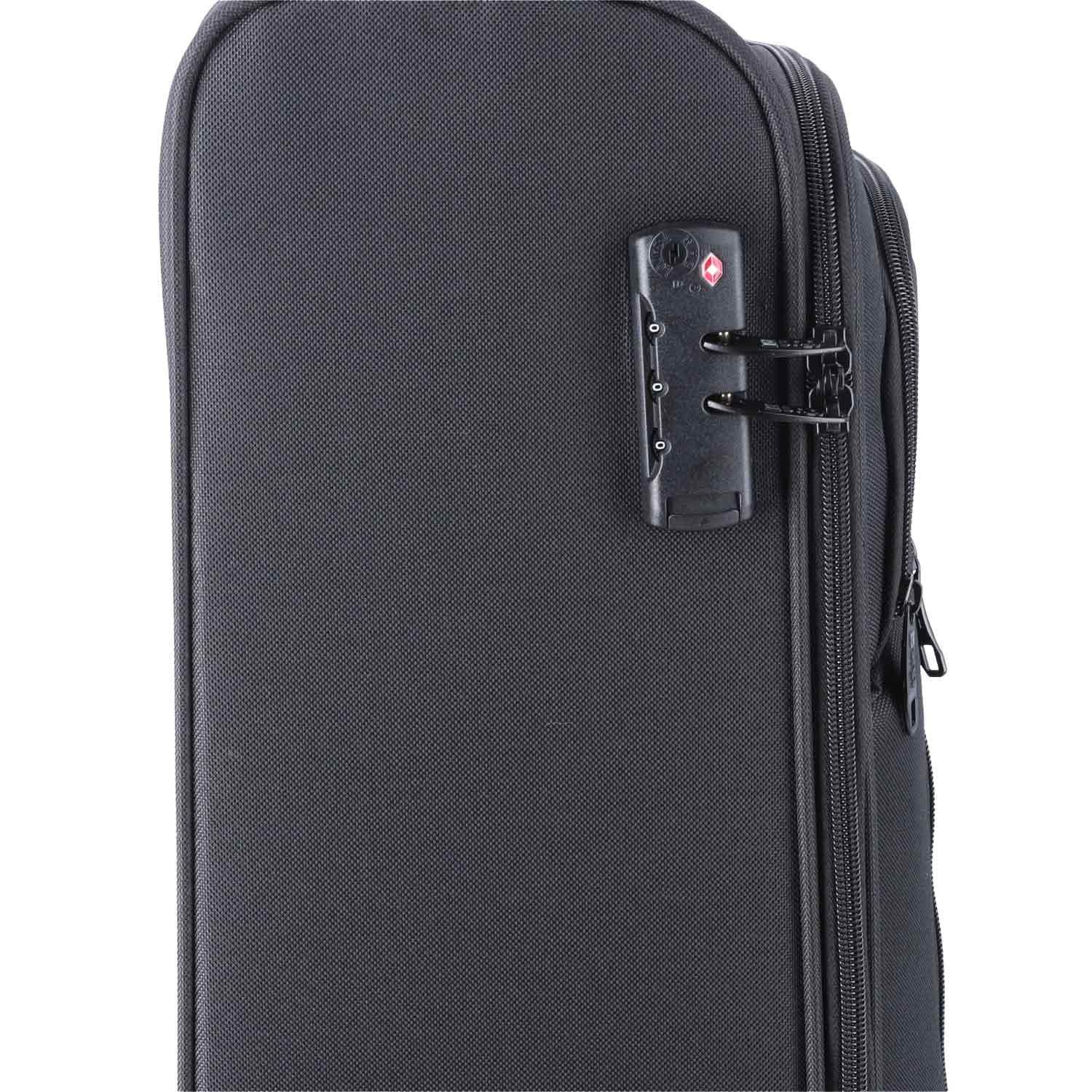 TheTrueC Koffer TheTrueC 4 Rollen Koffer Superlight 55cm Kopenhagen Black, 4 Rollen Rollen – Bild 4 von 5
