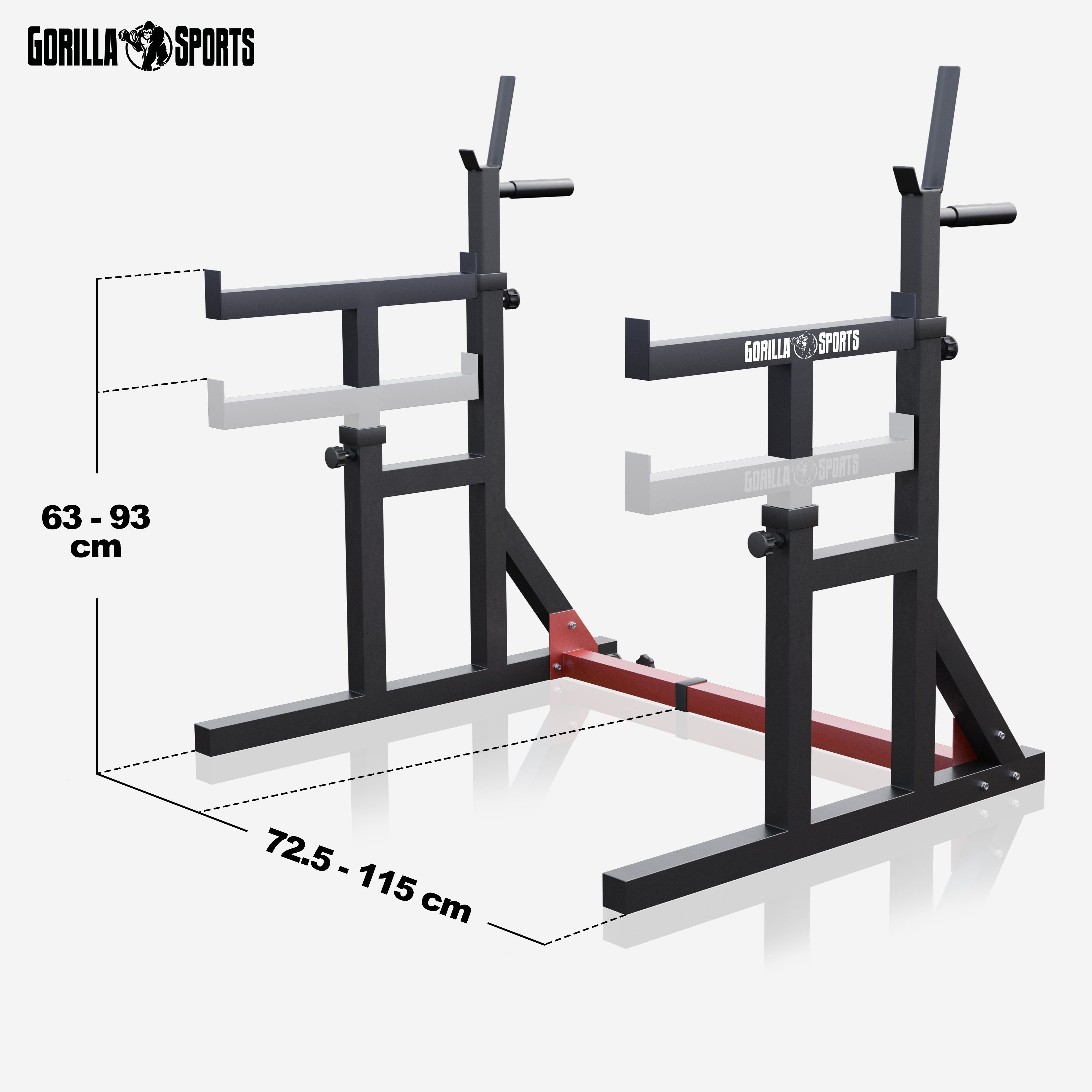 GORILLA SPORTS Trainingsstation Multi Squat Rack verstellbar