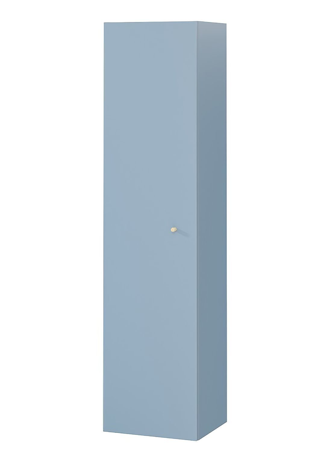 160 Golden Tür Blau Hochschrank KOLMAN mit Möbelgriffe Spiegel LARGA Hochhängeschrank